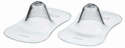 Philips Avent 5012909010481 Brusthütchen Klein, Schutz für wunde Brustwarzen während des Stillens, transparent