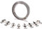 Schlauchschelle Endlos Spannbänder Edelstahl W2 9mm 30 Meter mit 6 Schlösser