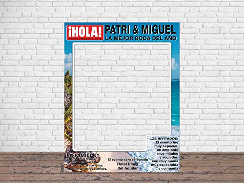 Oedim Fotoall für Hochzeiten 100 x 130 cm | Hochzeitsgeschenke | Kostengünstig und originell | Geschenkideen | personalisierte Hochzeitsgeschenke Palmen