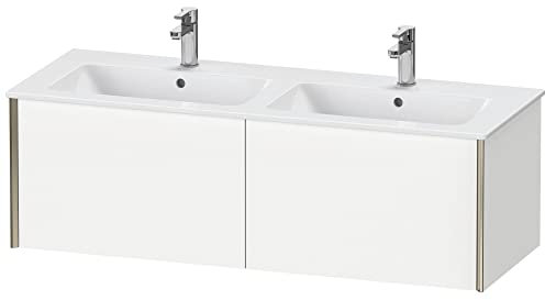 Duravit XViu 4029 Waschtischunterbau wandhängend, 2 Auszüge, für Doppelwaschtisch ME by Starck 233613, 1280x480 mm, XV40290B118, Farbe: weiß matt/champagner matt