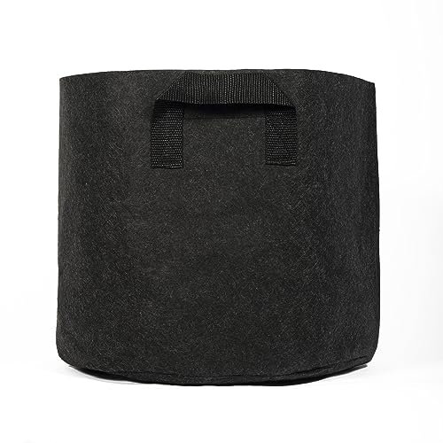 10 x Fabric Pot Round Black 10L