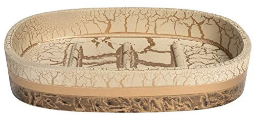 Sweet Home Collection Ensemble d'accessoires de Salle de Bain, Collections Uniques, Moderne Classique Contemporain, décoratif, Beaux Designs, Bains Douche Baignoire, Porte-Savon, Parker