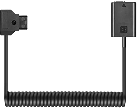 Raeisusp D-TAP zu NP-FW50 Dummy Akku AC-PW20 DC Koppler für Sony A7 A7R SLT A65 A77 A5000 A6000 A6300 A6500 A7000 NEX5 NEX6 NEX7