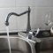 Chongyang Miscelatore Per Lavabo Da Cucina Girevole Miscelatore Per Lavabo Rubinetto Cromato Miscelatore Per Lavabo Lavello Miscelatore Per Lavabo Con Rotazione Prolungata Per 2 Lavelli