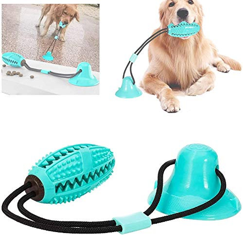SHUANGJUN Jouet Chien Ventouse, Jouet Pour Chien Avec Ventouse, Multifonction Animal De Compagnie Molaire Jouets à Mâcher pour Chiens, pour Molaire Fonction Soin des Dents et Nettoyage