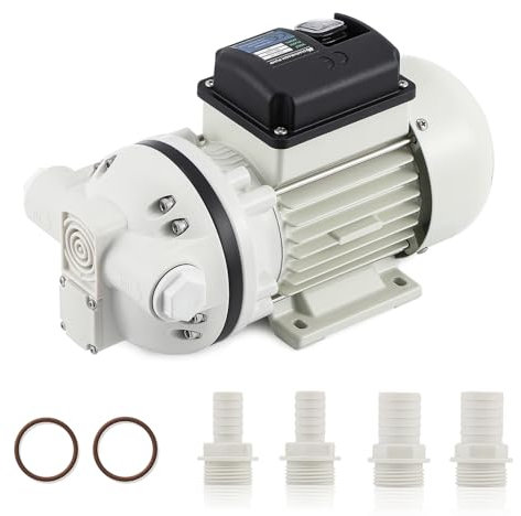 Mxmoonant 220V AC Pompa a Membrana Multi-liquido, 25 Psi, 1,7 Bar, 400W, 40 Lpm/min, Autoadescante, Avvio/Arresto con un Solo Tocco, per Gasolio,DEF, ADblue, Urea, Bevande