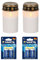 Fachhandel Plus LED-Grablicht Ewiges Licht Grabkerze Flackereffekt 2er Set mit Varta Alkaline