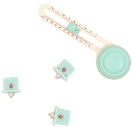 Craftelier - Set mit 3 Ersatzklingen für KreisSchneider | Klingen mit doppelter Schneide für Scrapbooking- und BastelMaterialien | Geeignet für Links- und Rechtshänder | Farbe Türkis