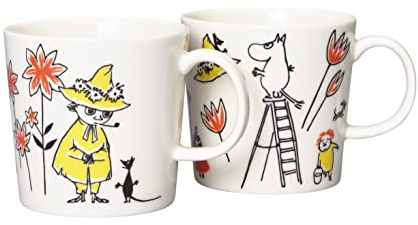 Arabia Moomin Red Cross Set mit 2 Tassen ABC Mumintroll und Snufkin 2022