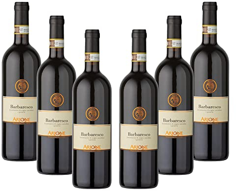 ARIONE | Vino Rosso Barbaresco DOCG, Annata 2018, Confezione da 6 Bottiglie da 750 ml