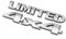 Leenax Enterprises 3D-Autoaufkleber LegierungMetall Buchstabe Emblem Abzeichen Aufkleber Deko Karosserie Heckklappe, für Jeep Grand Cherokee Wrangler,B