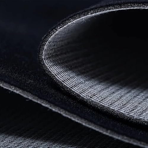 Ciel de Toit Voiture - Noir - Maille Velours - Largeur 150cm - Epaisseur 3mm - Tissu Ciel de Toit - Rénovation de pavillon et de Ciel de Toit