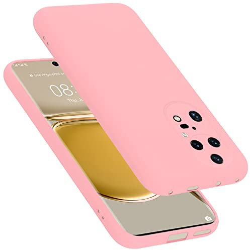 Cadorabo Hülle kompatibel mit Huawei P50 PRO Hülle Silikon Handyhülle für P50 PRO Case aus flüssigem Silikon- Kratzfeste und stoßfeste dünne TPU Schutzhülle - Liquid PINK