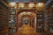 BIBLIOTHEK Fototapete VLIES-400x260 cm (6773A)-Bücherei Holz Struktur Design Fotokunst Wandtapete-Inkl. Kleister-Vliestapete Bild Dekoration Wand-Dekor Moderne Motiv-Tapete Panorama Poster XXL