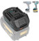 DM18M Adapter Kompatibel mit Dewalt 18V Akku DCB200 DCB180 zu Makita 18V Akku BL1830 BL1860