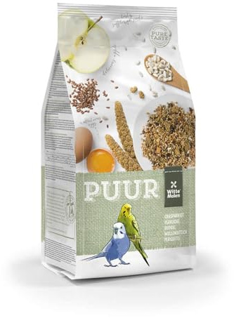 Parrot Essentials PUUR Premium Budgie Seed Mix - Gourmet Food Mix For Budgerigars, Small Parrot, Cockatiel, Parakeet, Lovebird, Parrot Seed