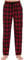 MoFiz Herren Pyjamahose Warm Lang Baumwolle Weich Schlafanzughose Kariert Winter Nachtwäsche Freizeithose No.2758 S