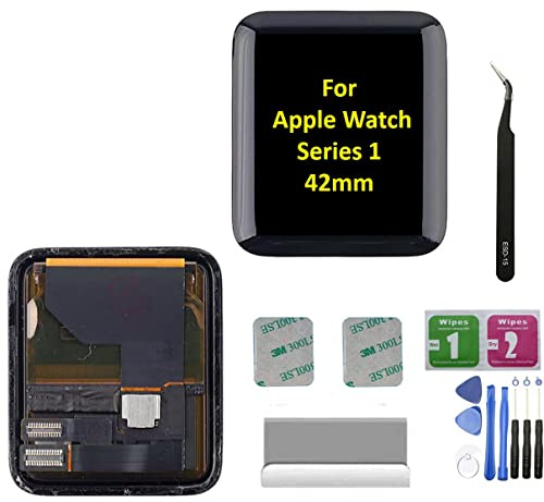 Per Apple Watch Serie 1 Iwatch 1st Alluminio 42mm Display LCD Schermo di Ricambio per Iwatch 1 A1803 A1554 Display LCD da 42 mm Riparazione Pannello LCD con Pellicola Protettiva (LCD con