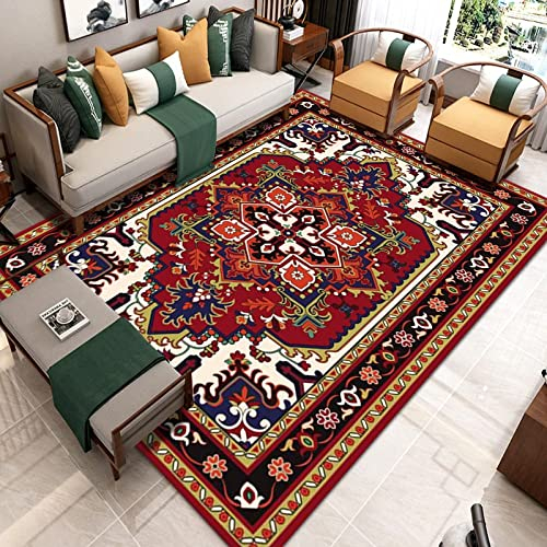 DESIAR 50 x 80 cm große Teppiche, orientalische Teppiche und Teppiche, helle Vintage-Teppiche, Wohnzimmer, Schlafzimmer, Teenager, Jungen, Queen-Size-Betten, Mädchen, Erwachsene, Boho-Teppiche