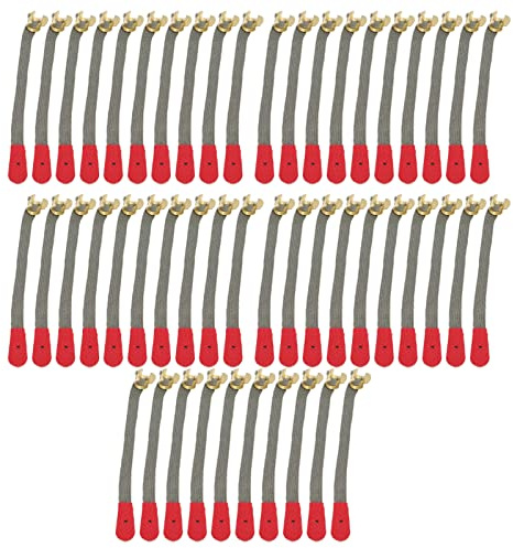 50 Stück Klavierseil-Tuning-Reparatur, Klavierseil-Teile, Kleines Kletterwerkzeug, Enges Seil mit Metallschloss, Ersatz, Musikinstrumenten-Zubehör (OD Grün)