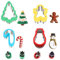 Toclsixz Ausstechformen Weihnachten, Plätzchenausstecher weihnachten Set, 8 Stück keksausstecher weihnachten, darunter Weihnachtsbaum, Lebkuchenmann, Schneeflocke, für Backen mit Kinder