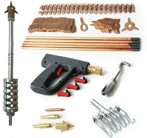 Set di attrezzi di riparazione per ammaccature, 86 pezzi, accessori per spotter, attrezzi per la rimozione di ammaccature, per carrozzeria, Dent