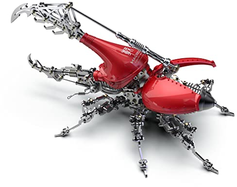 3D Metall Puzzle Dynastes Modell, 1014+ Teile 3D Steampunk Mechanische Puzzle DIY Montage-Kit Desk Ornament Bausatz Spielzeug für Erwachsene