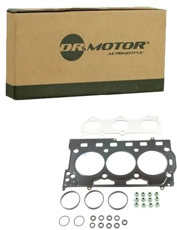 DR.MOTOR AUTOMOTIVE DRM21206S Dichtungssatz Zylinderkopf mit Zylinderkopfdichtung mit Ventilschaftabdichtung ohne Ventildeckeldichtung mit Ansaugkrümmerdichtung(en) mit Abgaskrümmerdichtung(en)