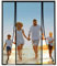 Moustiquaire Baie Vitree Coulissante Magnétique,Noir Moustiquaire Magnétique pour Porte,Deux côtés ouverts Rideau Porte Anti Insectes Mouche Moustique, pour Couloirs, Portes,240(60/120/60) x230cm