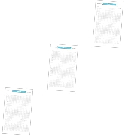 Tofficu 3 Sets Grid Notebooks Größe 6-loch Papier Minen Binder Planer Minen Glattes Schreiben 40 Blätter * 3