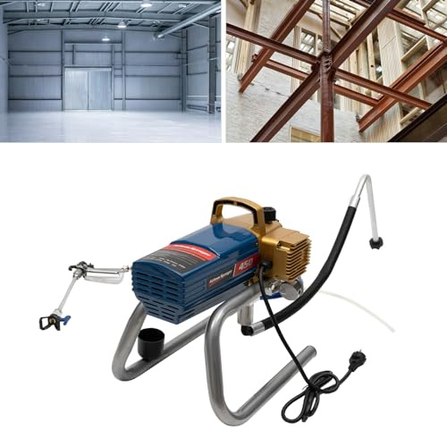 MEELRYD Farbsprühsystem Control 150 M, All-in-one Lackiergerät Airless Paint 1500 W 2.2L/min Farbspritzgerät Düsen für Wandfarben, Lackfarben, Lasuren Schlauch 8 m
