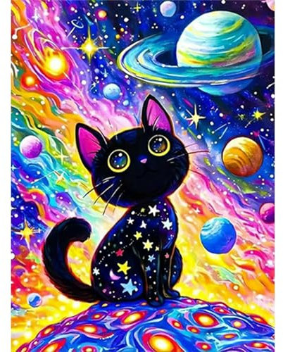 GHHKUD Diamond Painting für Erwachsene, Katze Tiere 5D DIY Diamant Painting Bilder für Erwachsene Anfänger, Diamond Painting Set, Full Drill Diamant Malerei für Haus Dekoration 30x40 cm