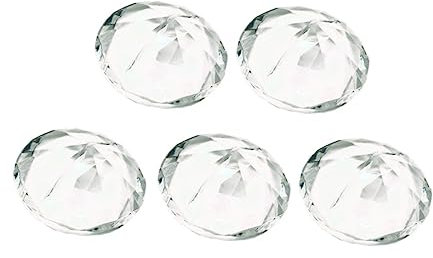 LIFKOME 20pièces Porte-nom Diamant Imitation Supports De Table Transparent pour Mariage Décorations De Fête Et Événements