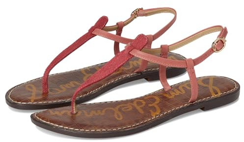 Sam Edelman Damen Gigi Flat Sandal, Summer Rose/Pink Lily, 42 EU