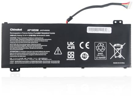 Chinoket AP18E8M Batteria per Laptop per Acer Nitro 5 AN515-54 AN515-43 AN517-51 AN517-52 7 AN715-51 Aspire A715-74G Predator Triton 300 PT315-51 PT315-52 Helios 300 PH315-52 PH317-53 AP18E7M
