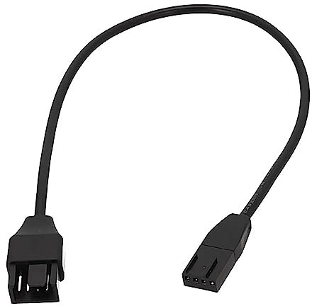 Eladcncmc 30/50/100cm Computer Cooling Fan PWM Temperature Control CPU Cooling Chassis Fan Extension Cable 4Pin Adapter Cable