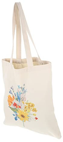 PAMINGONO Bolso De Lona Ligero Bolso Grande Estampado De Flores para Mujer Pequeños para Compras Diarias