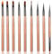 Giantree 9Pcs Nail Art Brushes Set, Gel Polish Nail Art Brush, Acrylic Nail Brush Nail Tech Supplies, Nail Brushes Design Pen Painting Tools for Acrylic Powder, Salon Gift for Girls Women