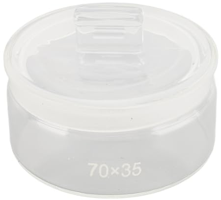 Watch Movement Parts Cleaning Jar, Thickened Glass Maintenance Repair Pot for Watch Movement Maintenance, Portable Watch Movement Cleaning for Watchmaker Watch Repair (70mm)