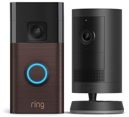 New Ring Outdoor Camera Plus (Battery) + Ring Video Doorbell | 2K with Ring Vision I DIY Wireless Outdoor Security Camera