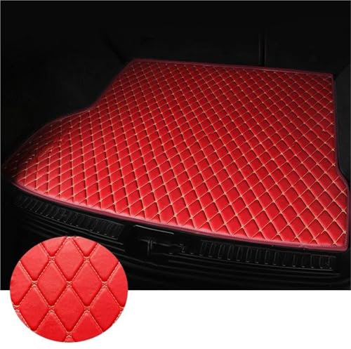 Anti Rutsch Schutzmatte Kofferraummatte Für Smart 1 2022 2023, Kofferraumschutz, Schutzeinlagen, Bodenschutz Für Hintere Ablage, wasserdichte Matten, Individuell Kofferraum Schutzmatte(ROT)