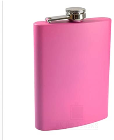6oz Stainless Steel Hip Flask in Pink