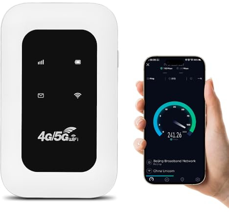 Portable WIFI, Afenau 4G Mobile WIFI Device for SIM Card (not included), 2100mAh Battery OocketWIFI with 10 Users Sharing, 150Mbps MiFi Device, Portable wifi Router for Travel Car Home Office