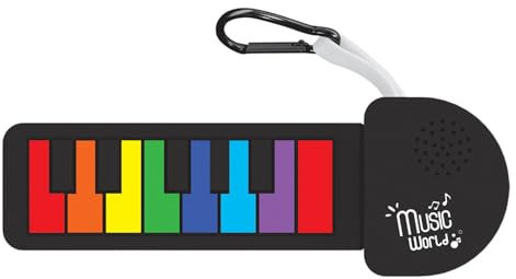 Elektronisches Klavier, faltbare Silikontastatur, tragbares aufrollbares Klavier, leichtes Reisemusikinstrument, ideal für Schulübungen, Heimspiele, Outdoor-Aktivitäten, Musiklernen für Kinder und Erw