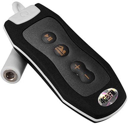 Mini IPX8 Impermeabile Lettore Musicale MP3 Radio FM 4G/8G Clip Design Sport Running Swi mming Diving Lettore Musicale 4G Nero