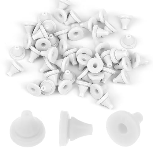 50 Pezzi Soffione per Ugelli in Silicone, Ugelli di Ricambio, per Riparare la Testa Della Pioggia in Acciaio Inox, per Diametro del Foro Fit 4mm