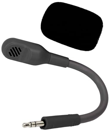 Professioneller Mikrofon-Ersatz für Barracuda X Wireless Gaming Headset, Klarer Klang, Abnehmbares 3,5-mm-Mikrofon für Gamer (Black)