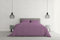 Elegant Set Copripiumino Matrimoniale Microfibra, lavorato in Italia - Parure Copri Piumino - Sacco Piumone 250x200 cm con Patella e Federe Cuscino, Lilla, Matrimoniale
