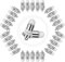 Yizhet LED per Palloncini, 30 x Mini Luci di Palloncini per Lanterna di Carta, Led Singolo Impermeabile per Matrimoni, Festival, Festa, Compleanno, Esterno (Bianco Freddo)
