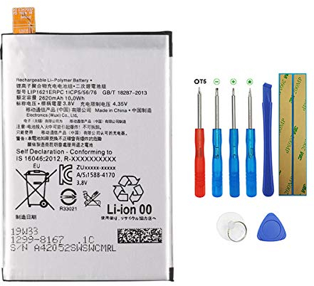 Swark Replacement Akku LIP1621ERPC Kompatibel mit Sony Xperia x F5121 Xperia x Dual F5122 with Tools